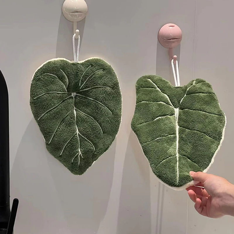 Kitchen Hanging Gadgets - ผ้าเช็ดมือแบบหนา 1 ชิ้น ผ้าเช็ดทำความสะอาด ซับน้ำได้ดี ผ้าเช็ดหน้าแบบแขวน