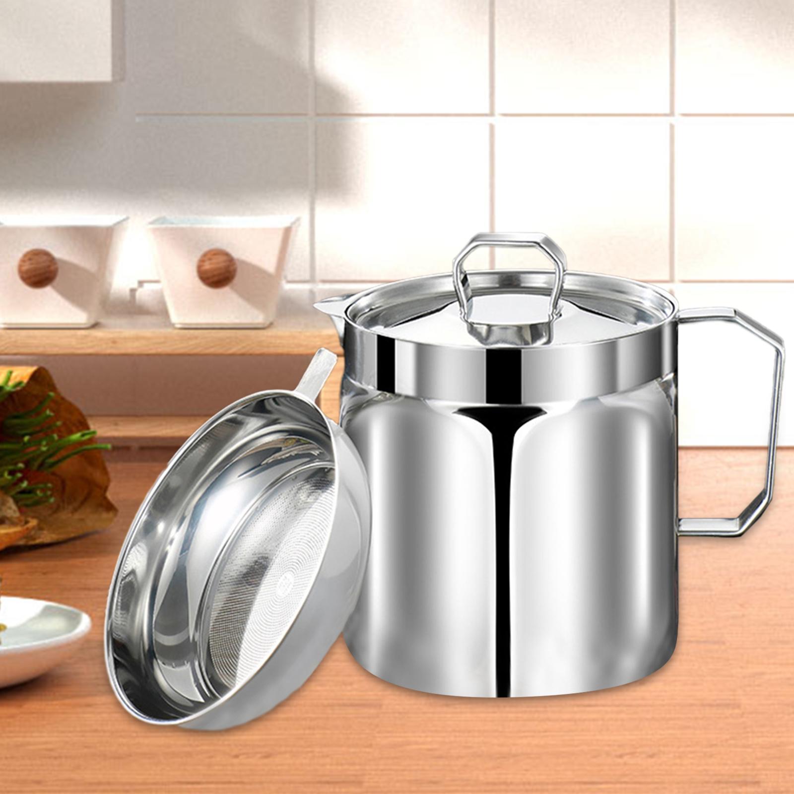 Kitchen Gadgets Store - กระป๋องเก็บน้ำมันปรุงอาหาร ขวดแยกน้ำมันสำหรับเก็บน้ำมัน อุปกรณ์ครัว ที่เก็บน้ำมันในครัว สำหรับบ้านและร้านอาหาร