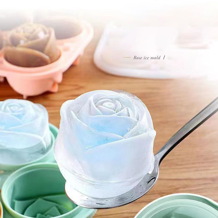 Kitchen Hanging Gadgets - 3D Rose Ice แม่พิมพ์ 4 หลุม