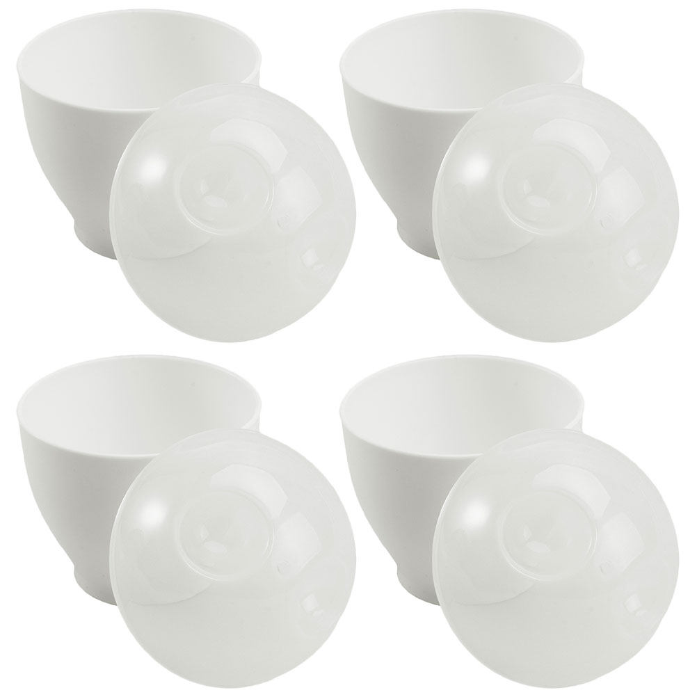 Kitchen Gadgets Gold - ชุดอุปกรณ์ทำไข่ 4 ชิ้น สำหรับไมโครเวฟ ถ้วยทำไข่ลวก อุปกรณ์ทำอาหารในเตาอบ