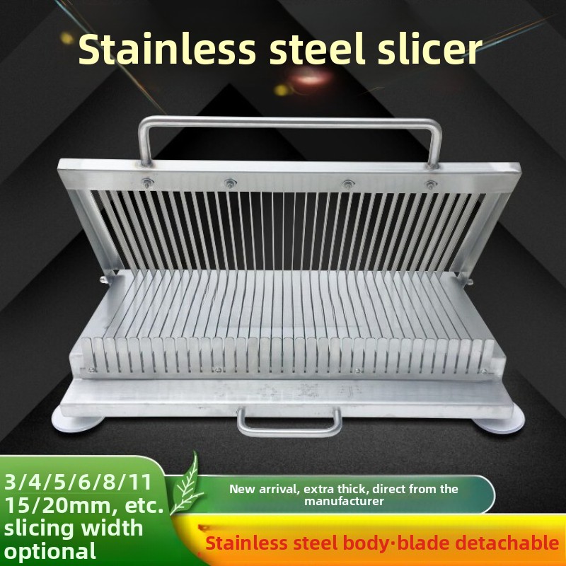 Kitchen Hand Gadgets - เครื่องหั่นอาหารแบบกดมือสแตนเลสขนาดเล็ก - อเนกประสงค์สำหรับทำเหลียงปี้และวัตถุดิบอาหารทุกชนิด อุปกรณ์ครัว