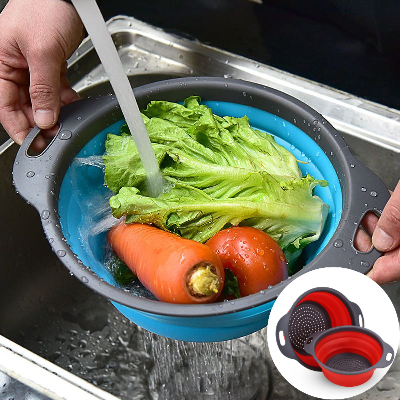 ที่กรองซิลิโคนพับได้พร้อมที่จั - Kitchen Gadgets Store บทวิจารณ์และราคา