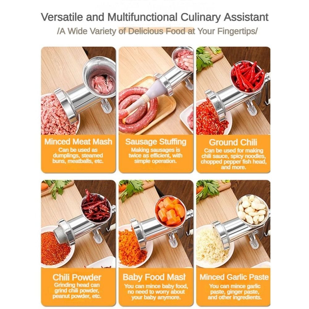เครื่องบดเนื้อแบบมือหมุน ประหย - Kitchen Hand Gadgets บทวิจารณ์และราคา