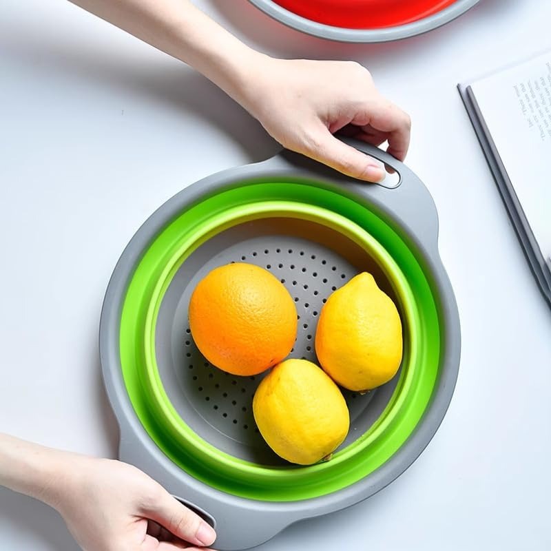 ตะกร้ากรองซิลิโคนแบบพับได้ 1/2 - Kitchen Gadgets Store บทวิจารณ์และราคา