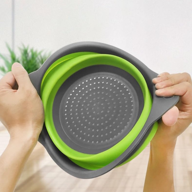 ตะกร้ากรองซิลิโคนแบบพับได้ 1/2 - Kitchen Gadgets Store บทวิจารณ์และราคา