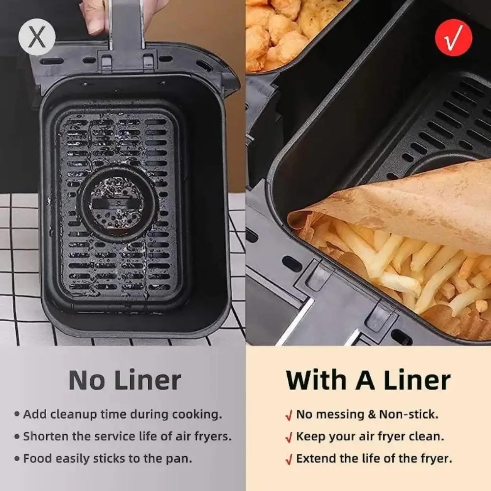 กระดาษรองอบสำหรับหม้อทอดไร้น้ำ - Kitchen Gadgets Air Fryer บทวิจารณ์และราคา