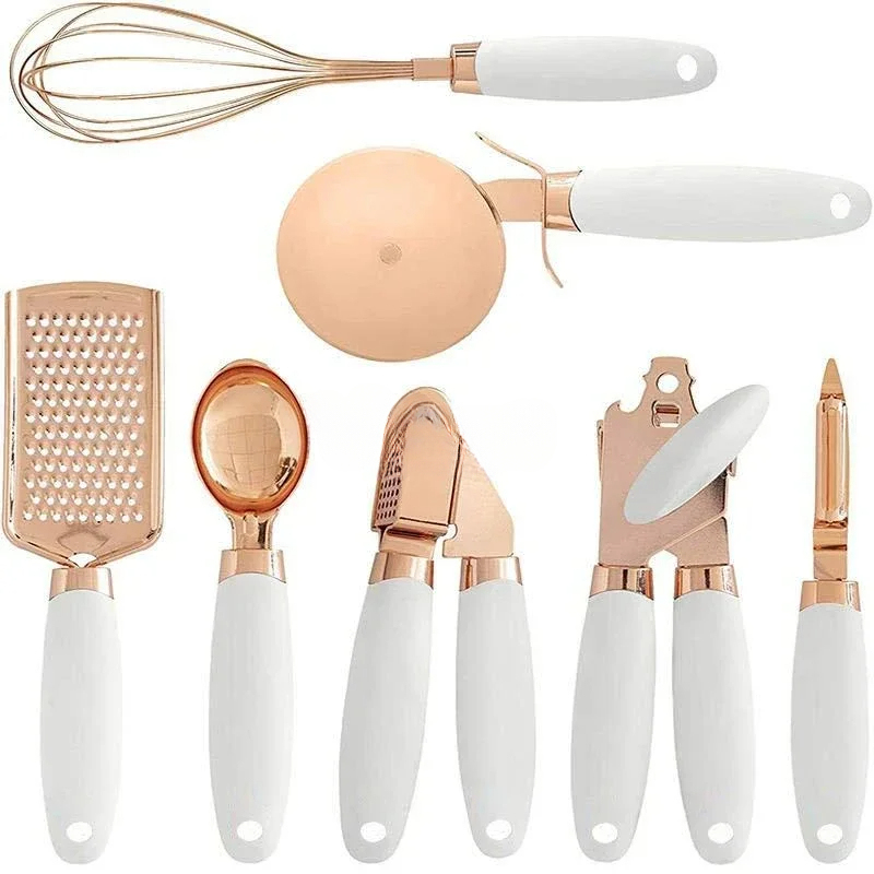 ชุดอุปกรณ์ครัว 7 ชิ้น สีโรสโกล - Kitchen Gadgets Gold บทวิจารณ์และราคา