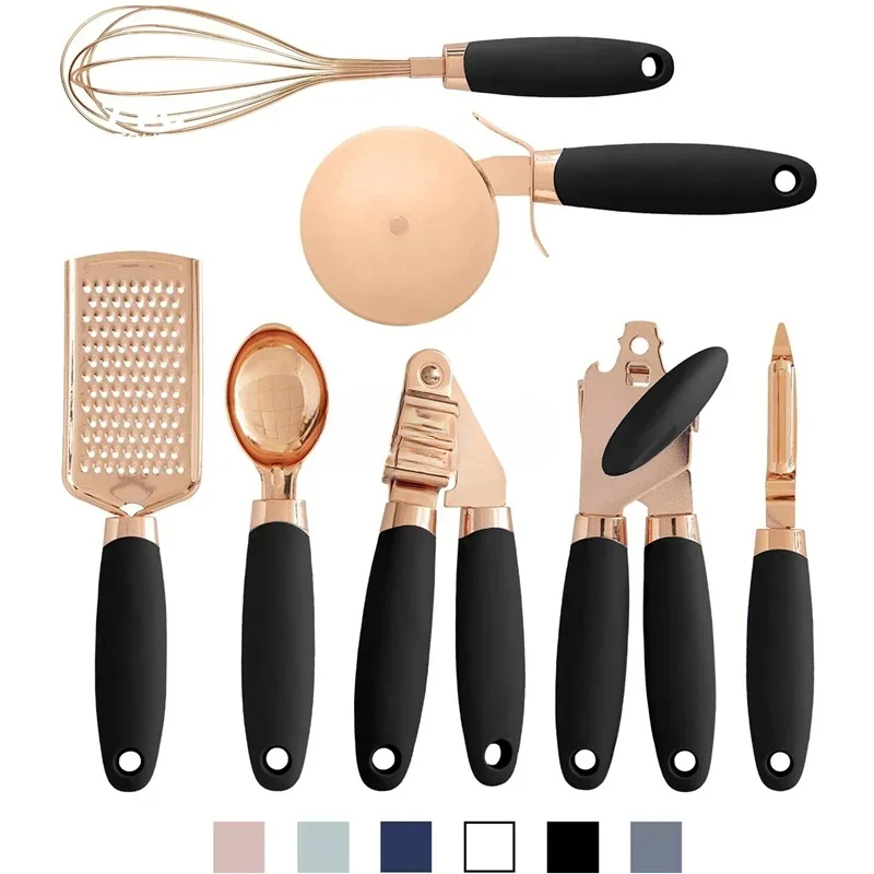 ชุดอุปกรณ์ครัว 7 ชิ้น สีโรสโกล - Kitchen Gadgets Gold บทวิจารณ์และราคา