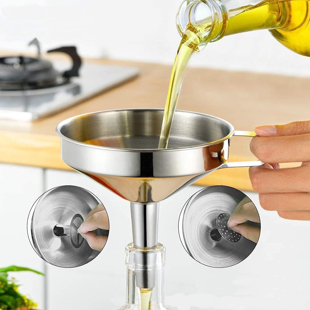 กรวยกรองน้ำมันสแตนเลส 1 ชิ้น ป - Kitchen Hanging Gadgets บทวิจารณ์และราคา