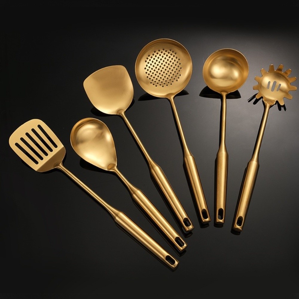 ชุดอุปกรณ์ครัวสแตนเลส ทนความร้ - Kitchen Gadgets Gold บทวิจารณ์และราคา