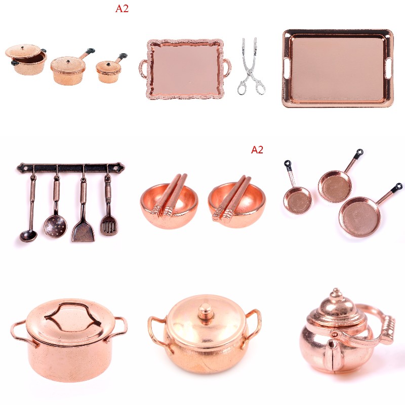 1:12 Scale Dollhouse Miniature - Kitchen Gadgets Gold บทวิจารณ์และราคา
