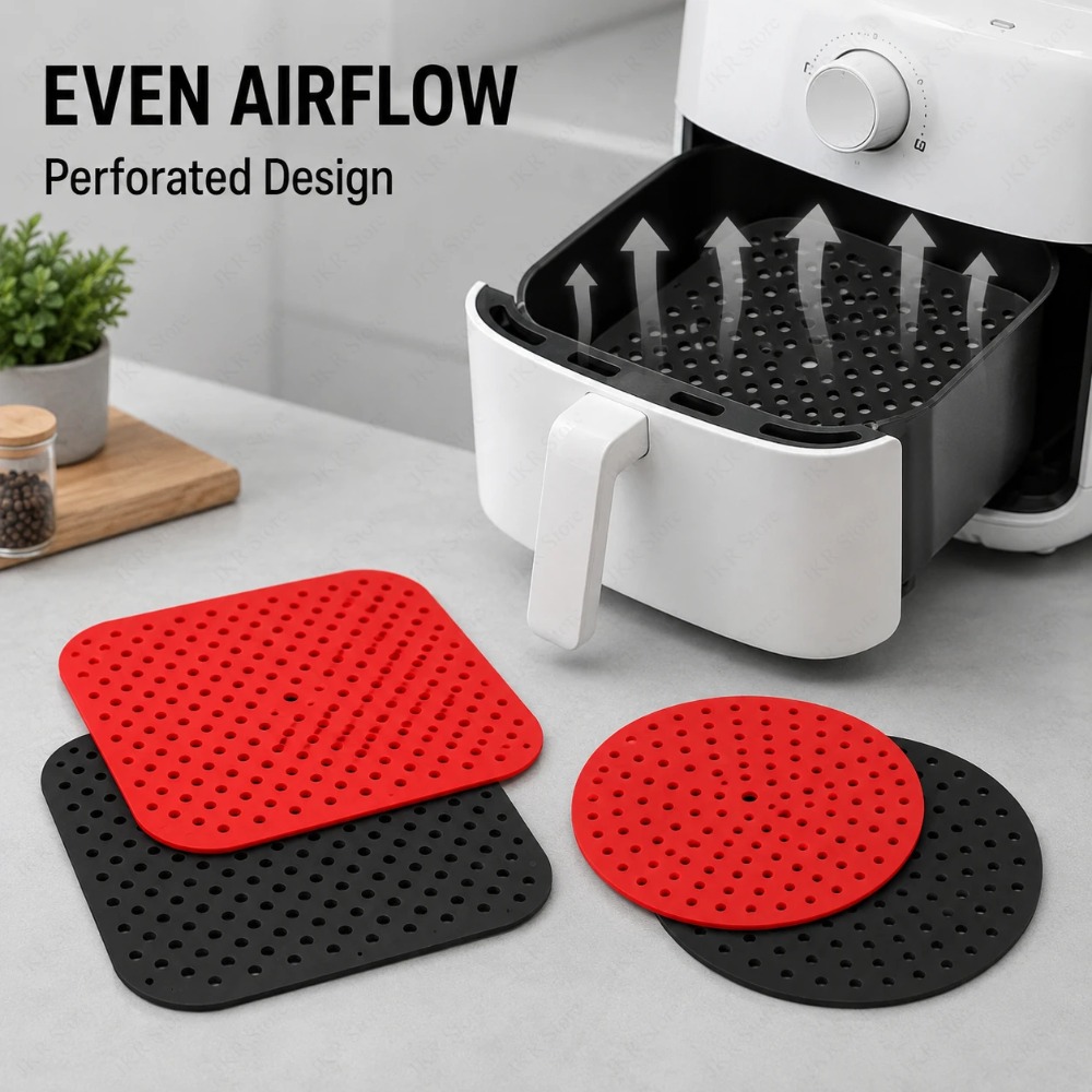 แผ่นรองซิลิโคนกันติดสำหรับหม้อ - Kitchen Gadgets Air Fryer บทวิจารณ์และราคา