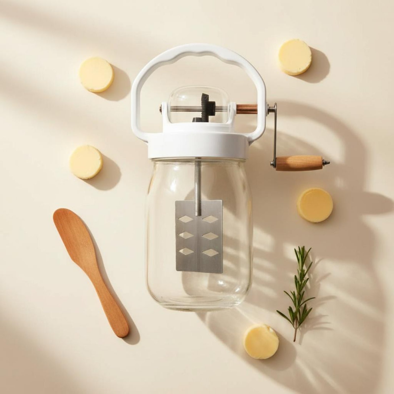 เครื่องทำเนยแบบหมุนมือ ทำความส - Kitchen Hand Gadgets บทวิจารณ์และราคา