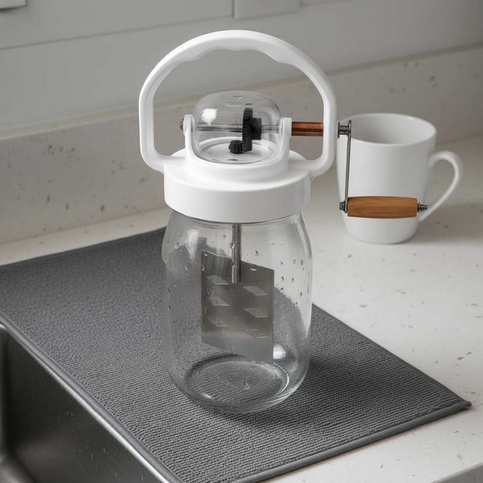 เครื่องทำเนยแบบหมุนมือ ทำความส - Kitchen Hand Gadgets บทวิจารณ์และราคา