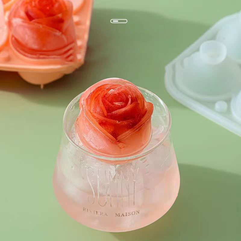 3D Rose Ice แม่พิมพ์ 4 หลุม Ic - Kitchen Hanging Gadgets บทวิจารณ์และราคา