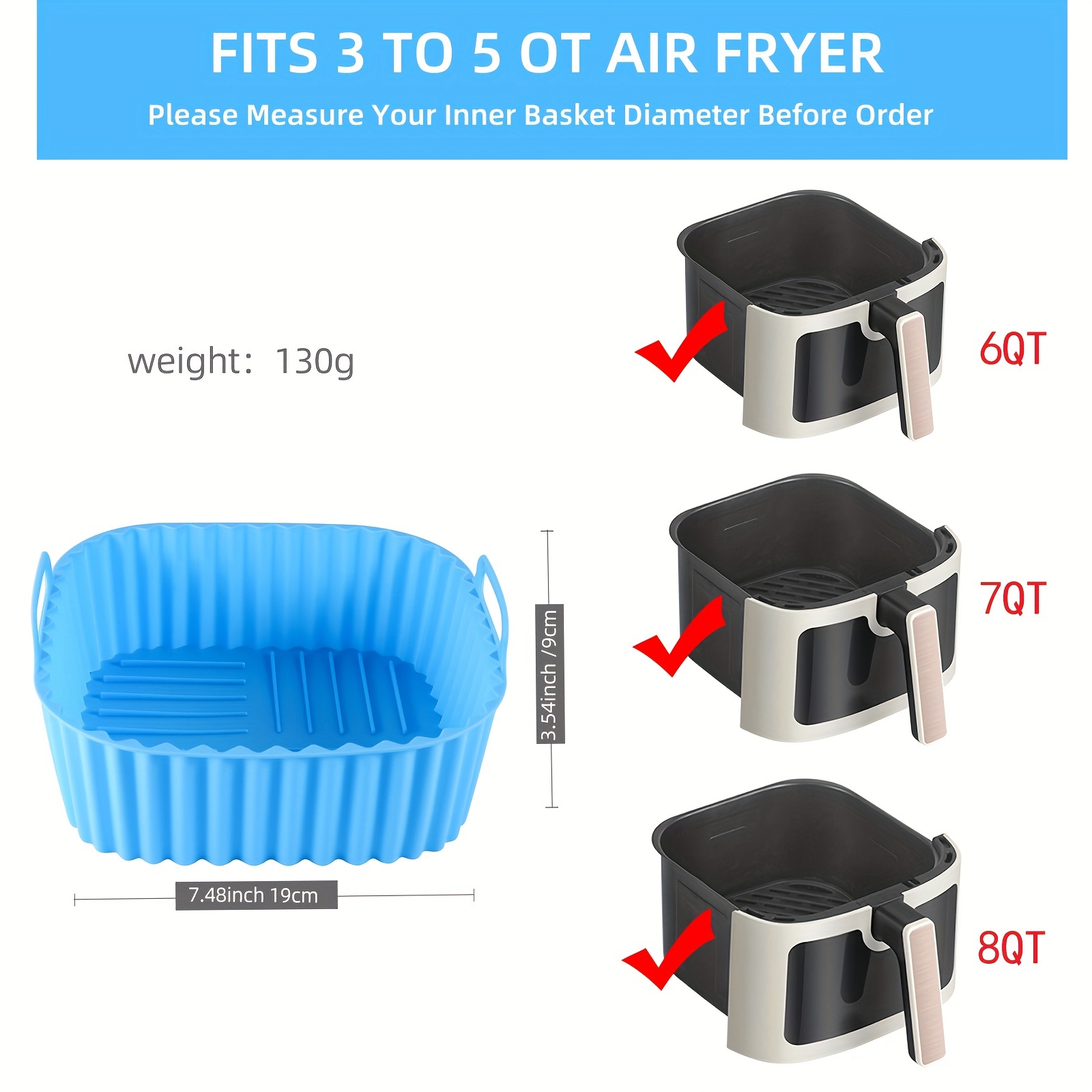 ซับหม้อทอดอากาศซิลิโคนทรงสี่เห - Kitchen Gadgets Air Fryer บทวิจารณ์และราคา
