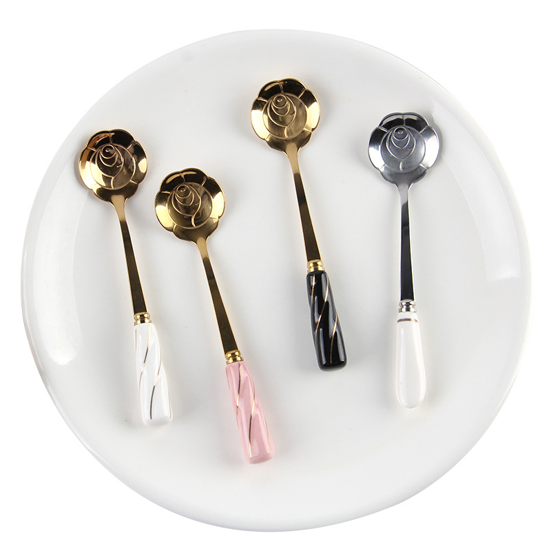ชุดอุปกรณ์บนโต๊ะอาหารช้อนคนกาแ - Kitchen Gadgets Gold บทวิจารณ์และราคา