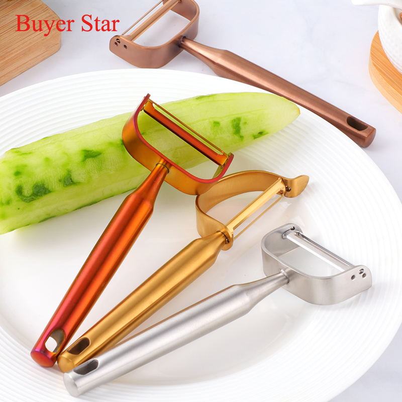 New Gold ผลไม้ Peeler มันฝรั่ง - Kitchen Gadgets Gold บทวิจารณ์และราคา