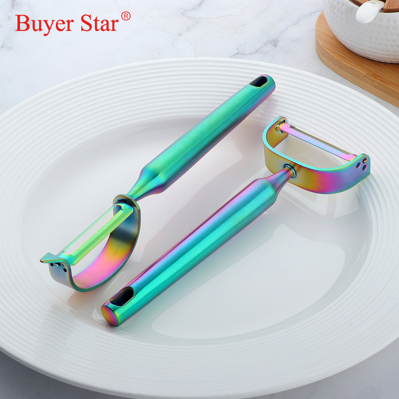 New Gold ผลไม้ Peeler มันฝรั่ง - Kitchen Gadgets Gold บทวิจารณ์และราคา