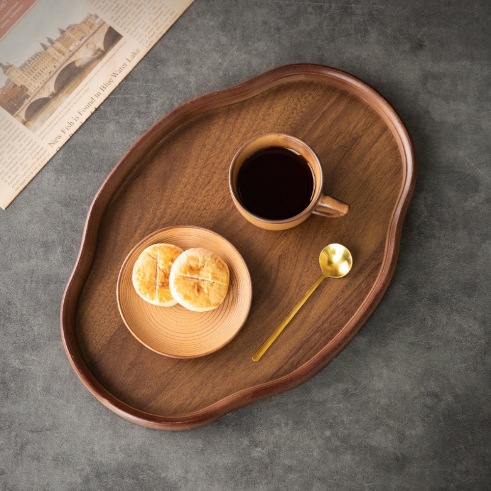 ถาดเสิร์ฟไม้ไผ่รูปทรงแปลกตา สไ - Kitchen Gadgets Vintage บทวิจารณ์และราคา