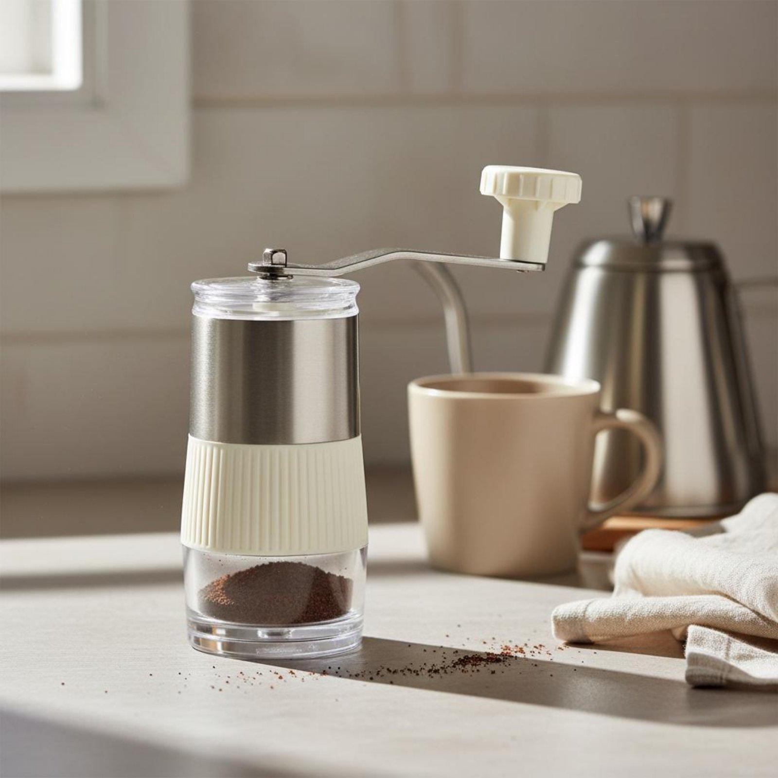 เครื่องบดกาแฟแบบมือหมุน บดละเอ - Kitchen Hand Gadgets บทวิจารณ์และราคา