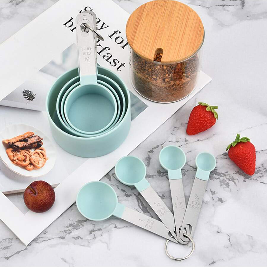 4 ชิ้น/8 ชิ้นถ้วยตวงพลาสติกชุด - Kitchen Gadgets Everyone Needs บทวิจารณ์และราคา