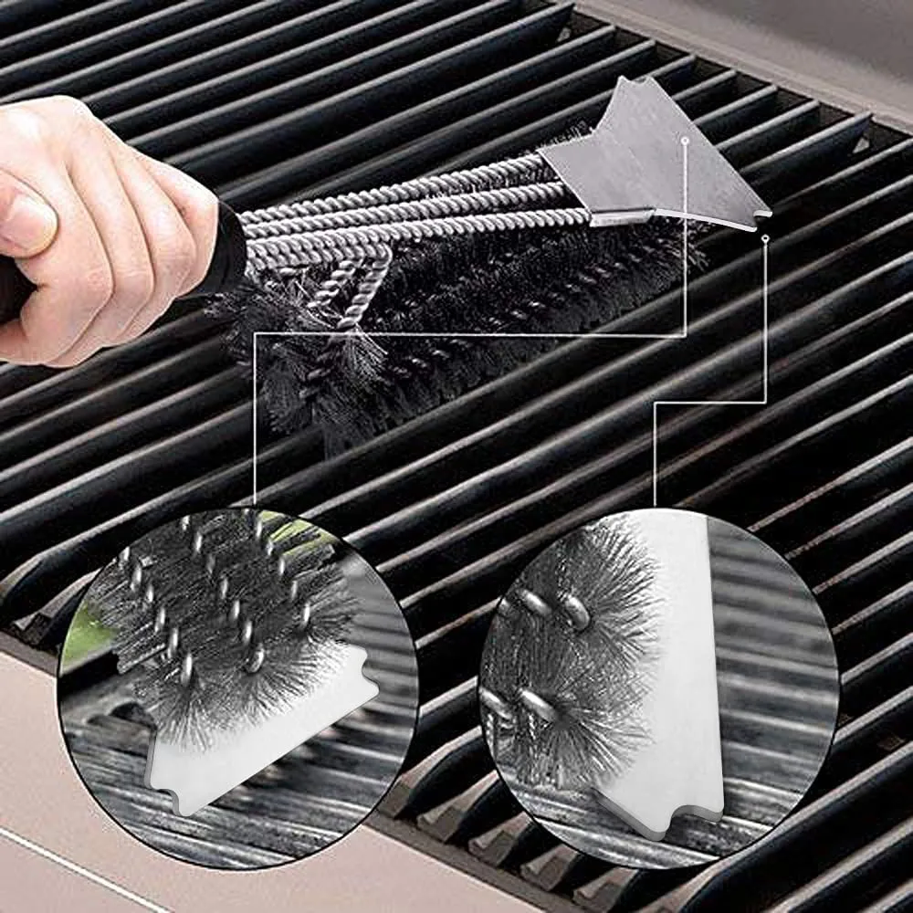 แปรงทำความสะอาดบาร์บีคิวสแตนเล - Kitchen Hanging Gadgets บทวิจารณ์และราคา