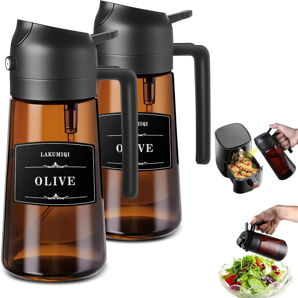 ขวดน้ำมันแก้วแบบ 2-in-1 ปี 202 - Kitchen Gadgets Air Fryer บทวิจารณ์และราคา